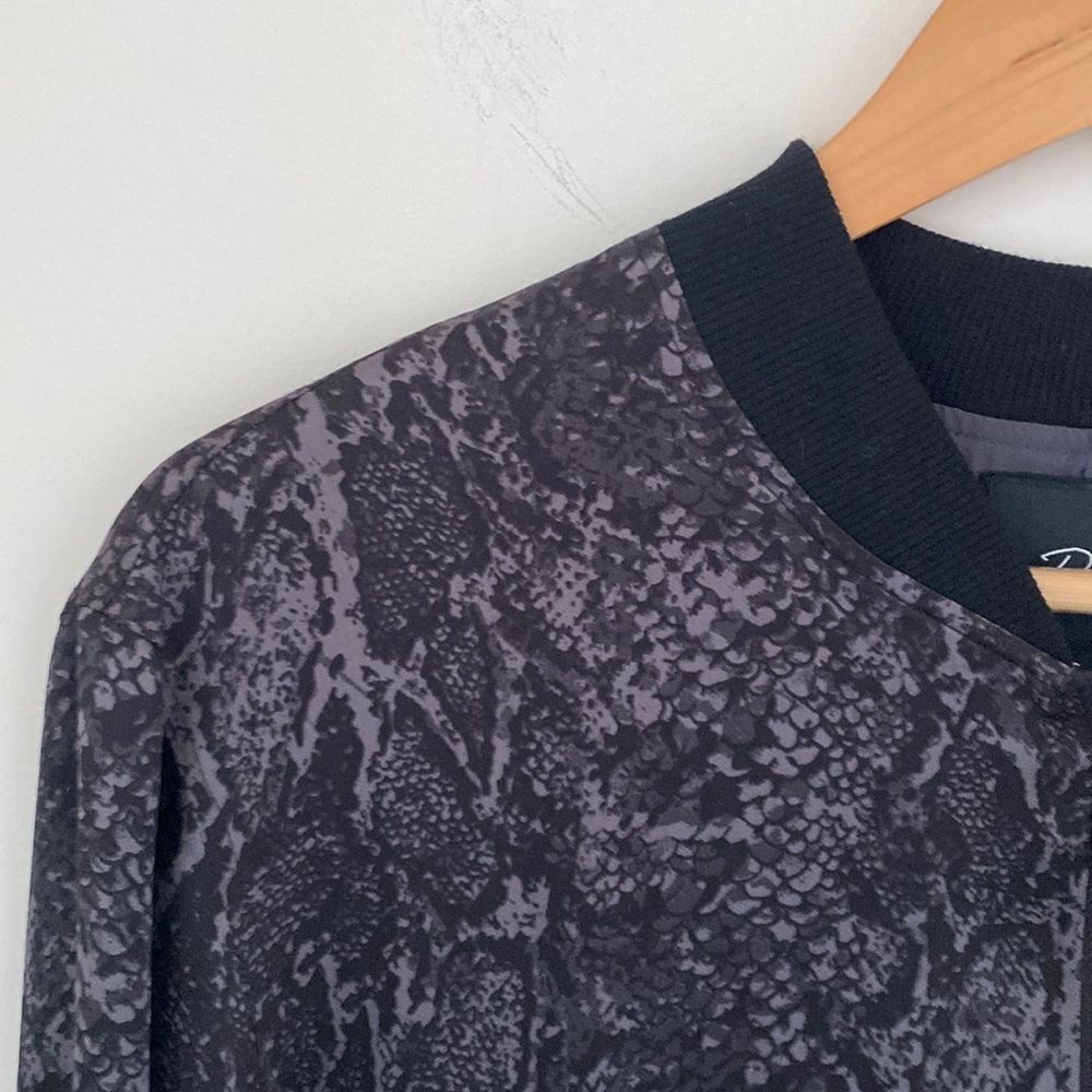 Rails Alina Snake Print Satin Bomber Jacket - Picture 5 of 10